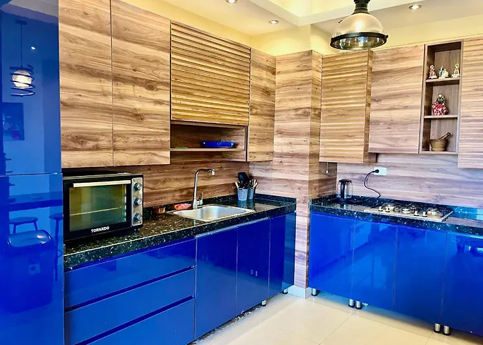 3-brs Beachside Modern Seaview & 3min Walking L Bbq Chalet Ain Sukhna