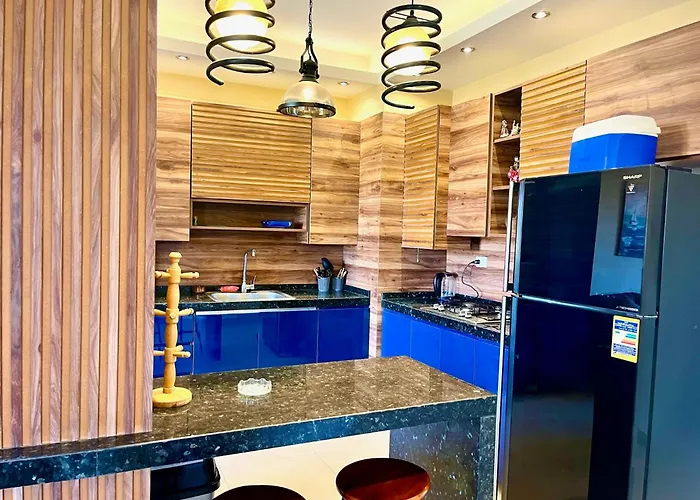 Chalet 3-brs Beachside Modern Seaview & 3min Walking L Bbq Ain Sukhna